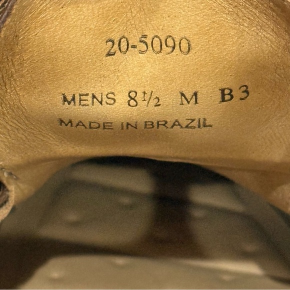 Johnston Murphy Men's 8.5M Mcclain Cap Toe Tan Full Grain Leather Shoes New $160 - Picture 14 of 15